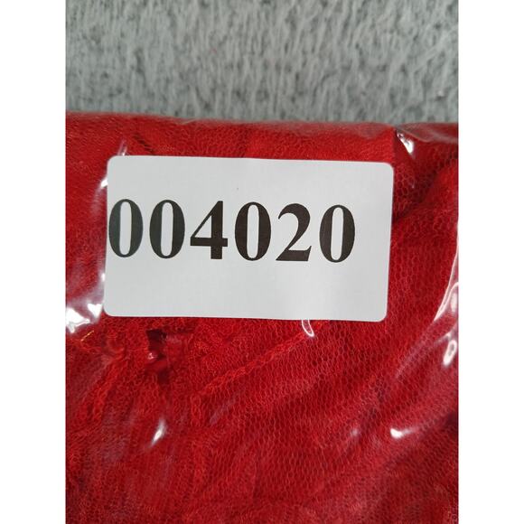 Beetlejuice Costume Girls Large Red Kids Lydia Deetz Dress Long Sleeve Tier NWT - Picture 8 of 8